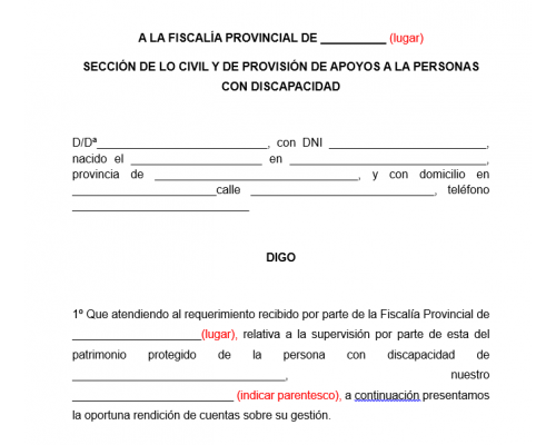 Modelo rendición de cuentas